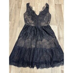 BCBG Max Azria Black Lace Willa Dress Sz S Excellent Condition Mini Dress